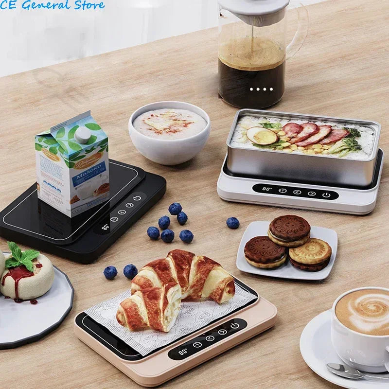 50W Cup Heater Mug Warmer Electric Hot Plate 9 Gear Temperature Warmer Coaster Heating Lunch Box Milk Coffee Home Office 220V