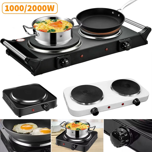 Hot Plate Electric Stove UK Plug 1000/2000W Mini Stove Coffee Heater Milk Tea Mocha Heating Stove Furnace Cook
