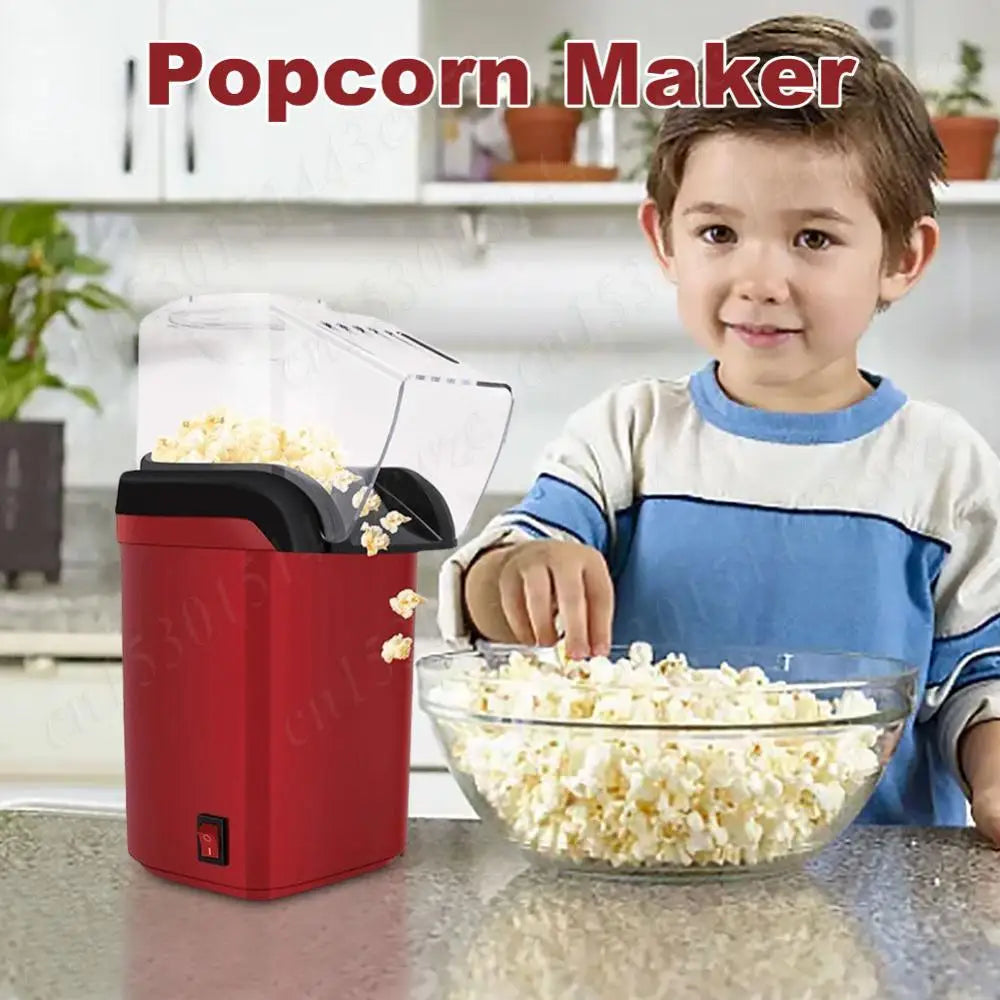 Popcorn Machine for Home Kitchen Mini Popcorn Machine High Popping Rate Fully Automatic Popcorn Machine Electric Air Popper