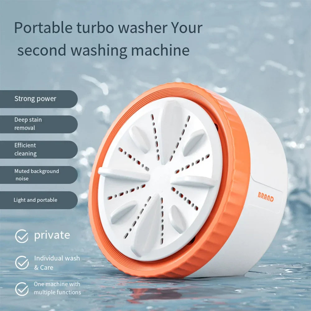 Mini Washing Machine Portable USB Rotating Turbo Fruit Ultrasonic Dishwasher For Clothes Home Kitchen Travel Remote Control미