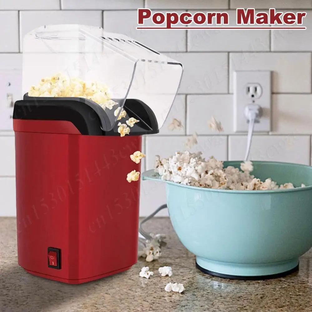 Popcorn Machine for Home Kitchen Mini Popcorn Machine High Popping Rate Fully Automatic Popcorn Machine Electric Air Popper