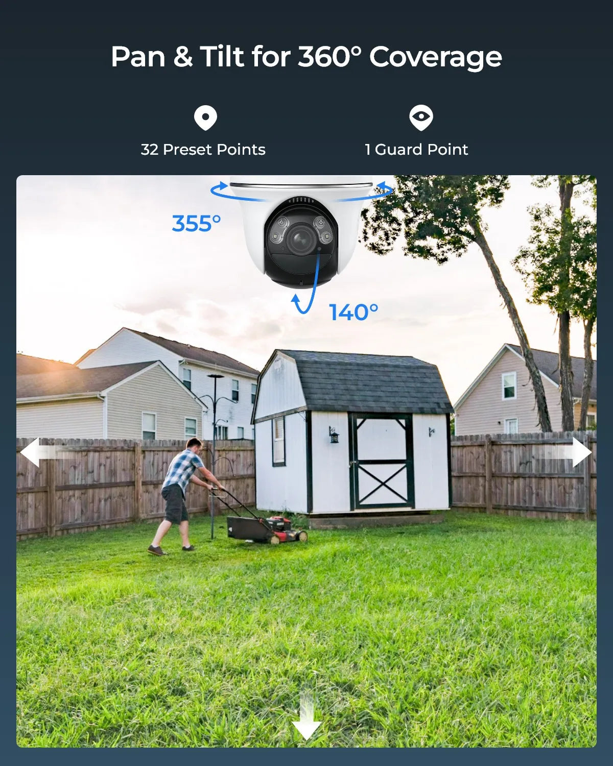 reolink First 4K Wireless Pan & Tilt Security Cameras 5/2.4 GHz Wi-Fi 8MP Outdoor Solar Battery Powered IP Camera