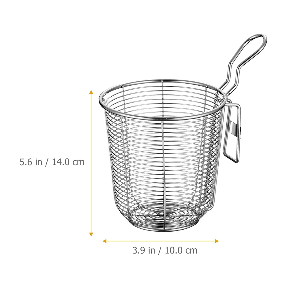 Strainer Basket Mesh Pasta Noodle Food Spoon Scoops Pot Stainless Steel Skimmer Hot Spider Spaghetti Handle Metal Strainer