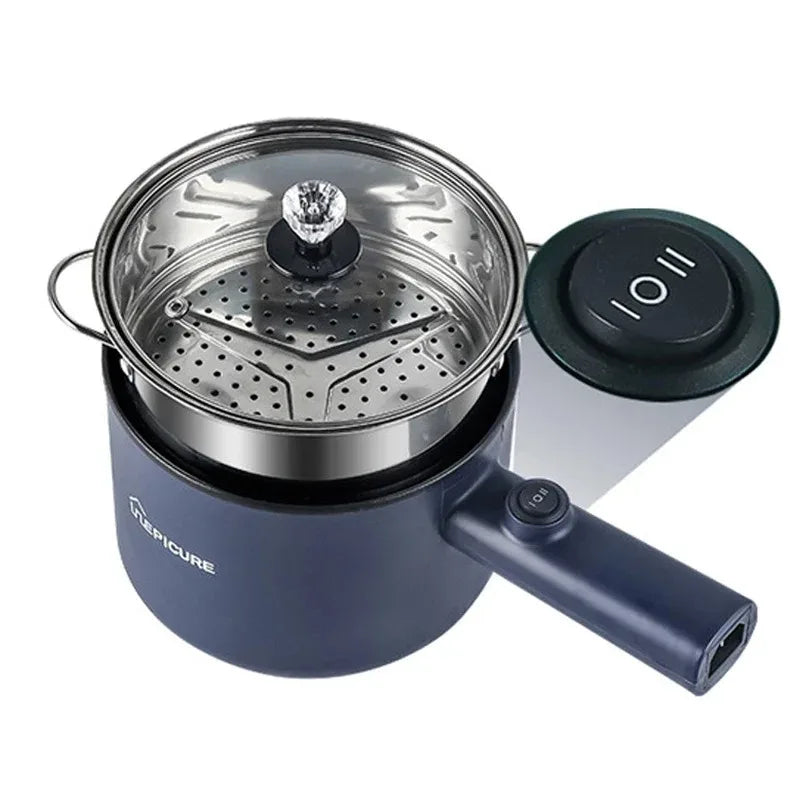 Multifunction Cooker 1.8L Household Single/Double Layer Hot Pot Electric Rice Cooker Student Dormitory Mini Non-stick Pan Pots