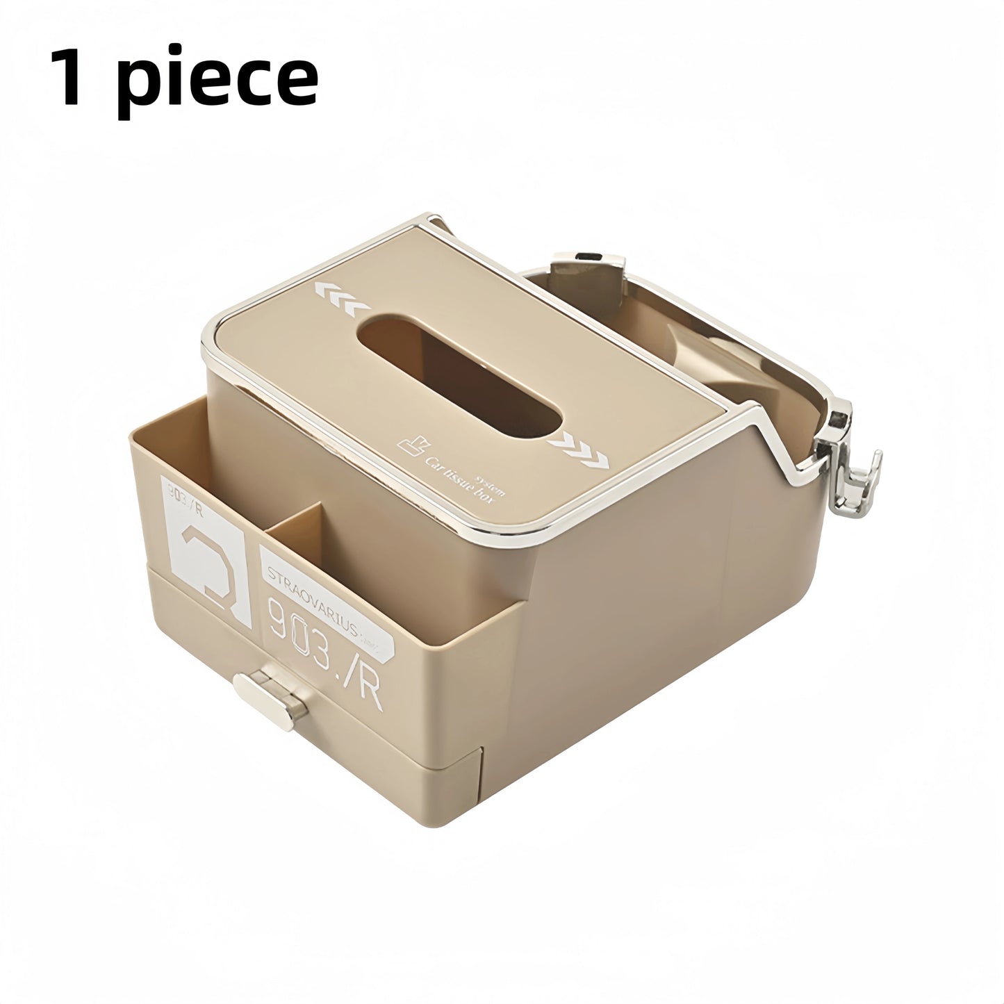 Car Armrest Storage Box Water Cup Holder Large Capacity Multifunctional Tissue Storage Car Seat Hanger Paper Towels Storage