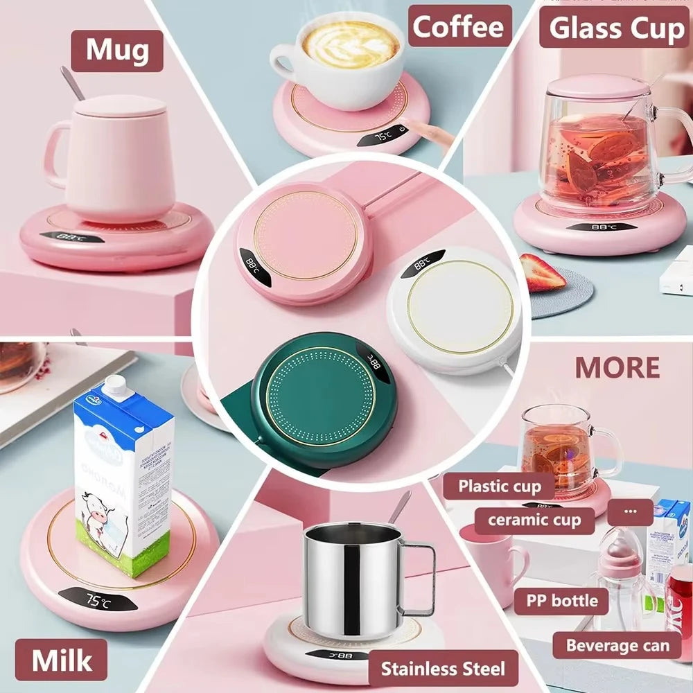 Thermostatic heating coaster coffee Mug Warmer Electric beverage heater Potable Coffee Mug Cup Warmer for Office