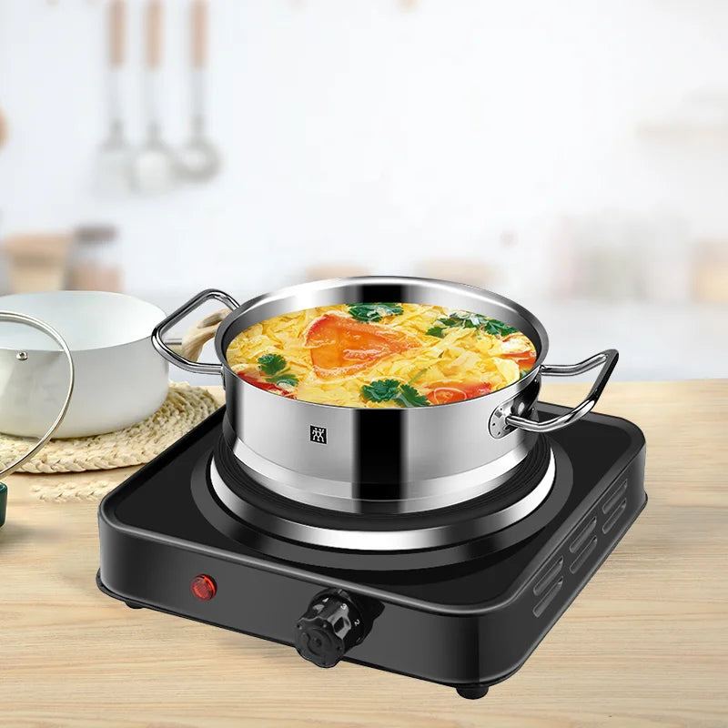 Hot Plate Electric Stove UK Plug 1000/2000W Mini Stove Coffee Heater Milk Tea Mocha Heating Stove Furnace Cook