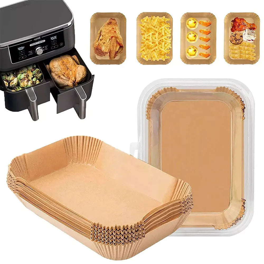 100pcs Disposable Non-Stick Air Fryer Steamer Paper Er Parchment Baking Adaptability