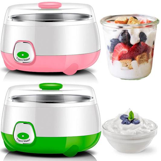 1L Yogurt Maker with Stainless Steel Container Automatic Yogurt Maker Electric Yogurt Maker for Homemade Yogurt Natto Rice Wine