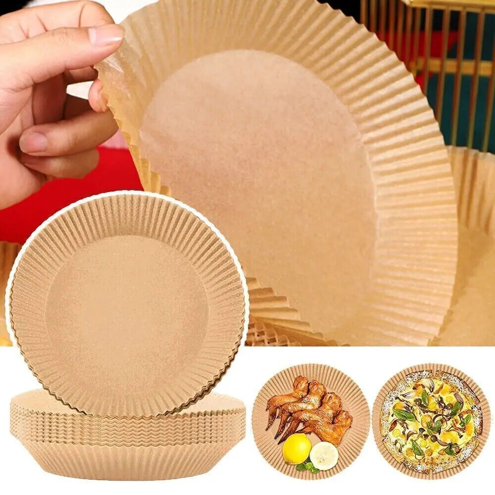 100pcs Disposable Non-Stick Air Fryer Steamer Paper Er Parchment Baking Adaptability