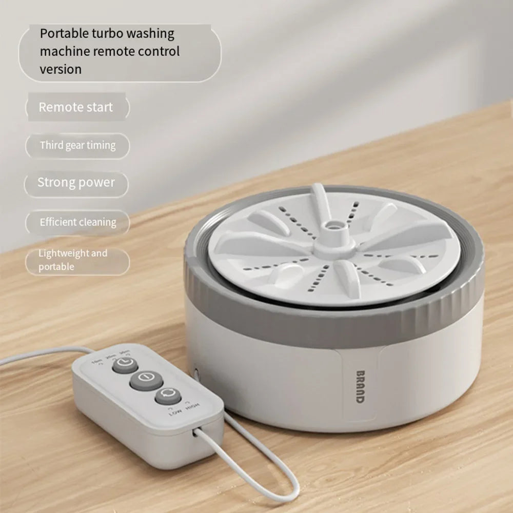 Mini Washing Machine Portable USB Rotating Turbo Fruit Ultrasonic Dishwasher For Clothes Home Kitchen Travel Remote Control미
