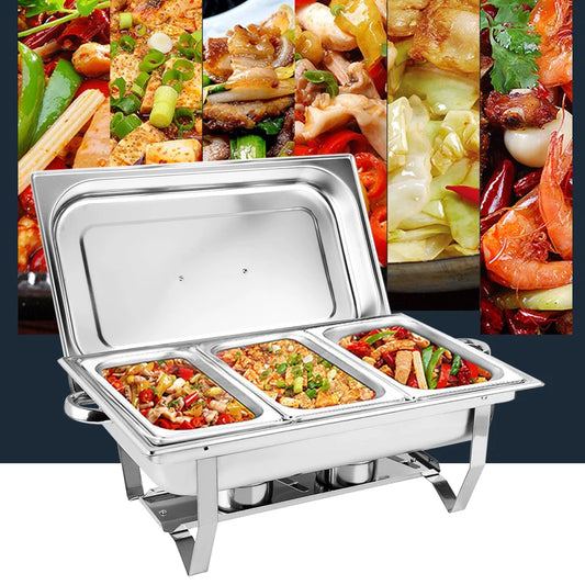 Stainless Steel Tableware Set Folding 3-Frame Dining Stove 4KG