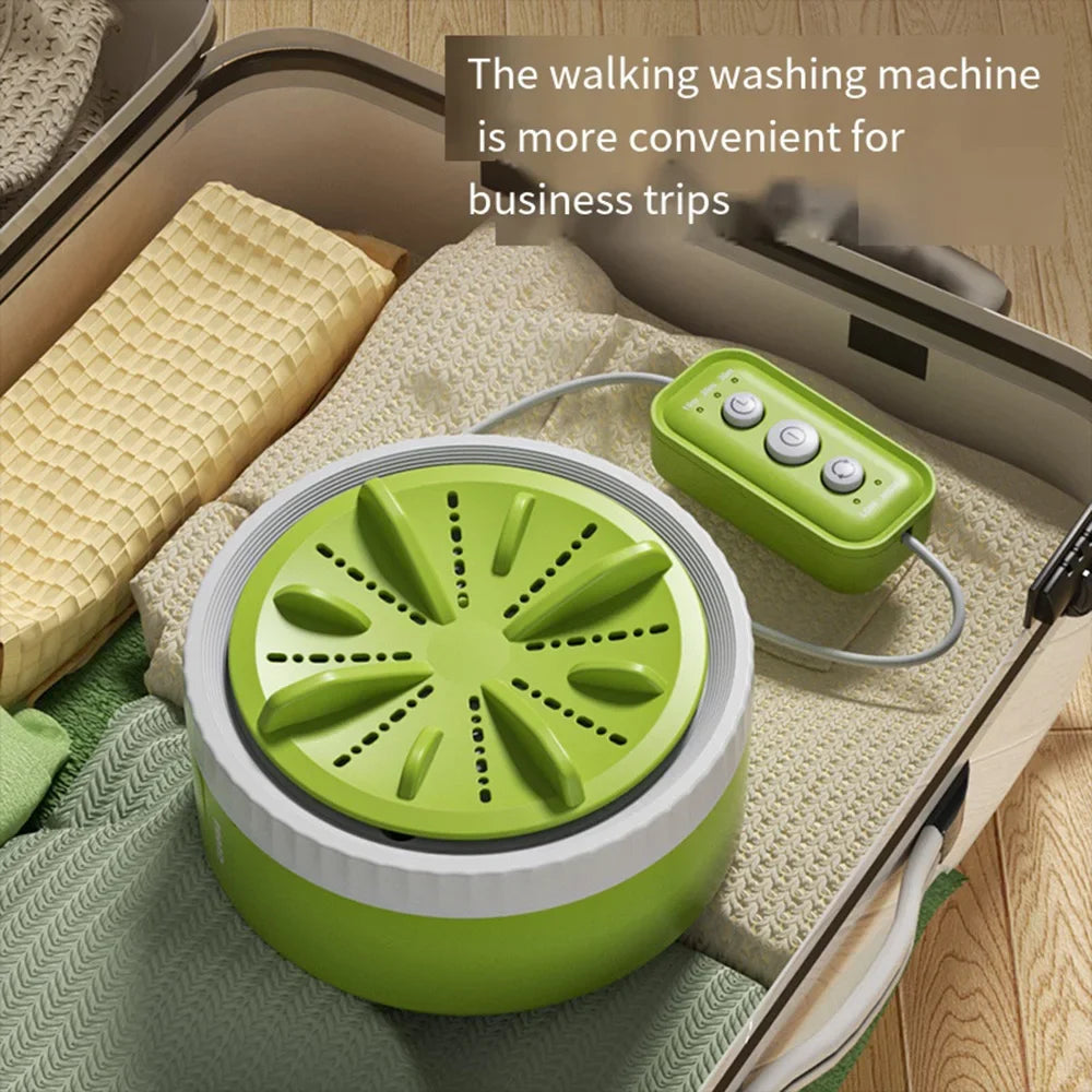 Mini Washing Machine Portable USB Rotating Turbo Fruit Ultrasonic Dishwasher For Clothes Home Kitchen Travel Remote Control미
