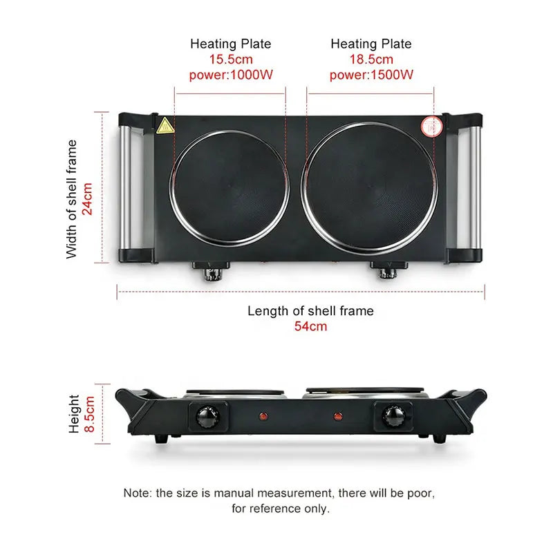Hot Plate Electric Stove UK Plug 1000/2000W Mini Stove Coffee Heater Milk Tea Mocha Heating Stove Furnace Cook