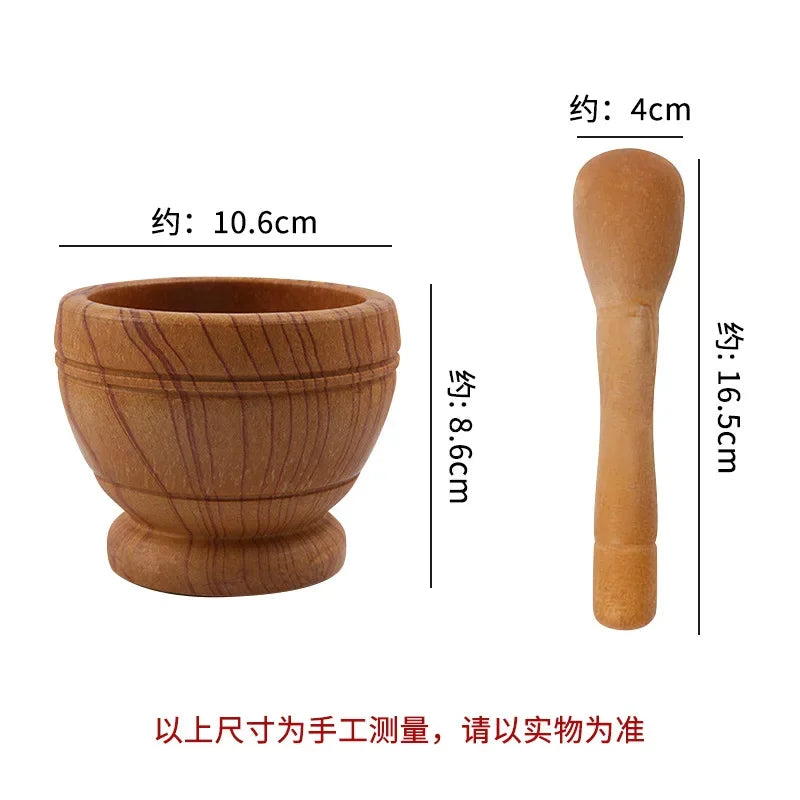 Resin Mortar Pestle Set Garlic Herb Spice Mixing Grinding Crusher Bowl Restaurant Kitchen Tools