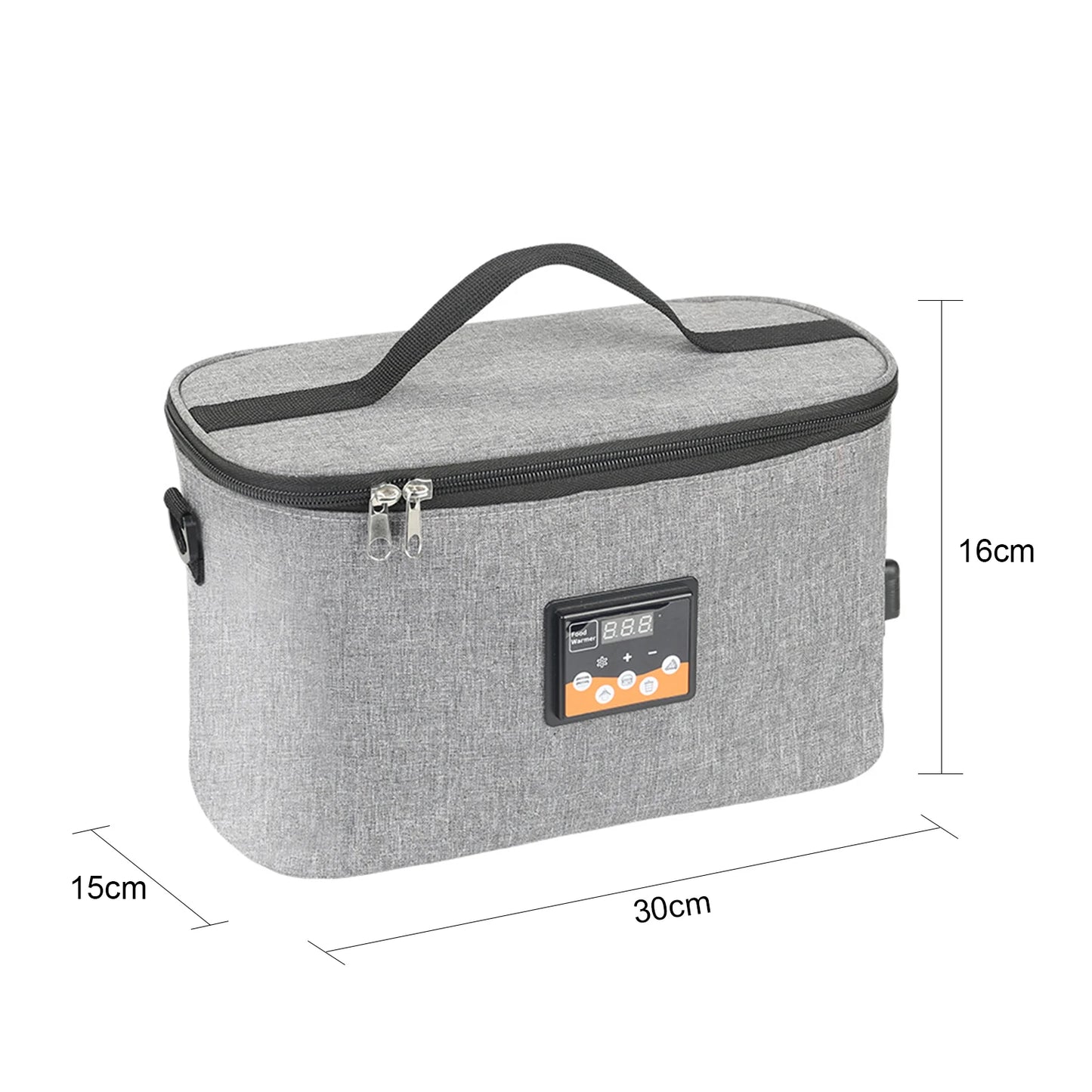 Portable Oven 12V Car Food Warmer Personal Mini Oven with Digital Display Temperature Preset 8L Electric Car Heating Lunch Box f