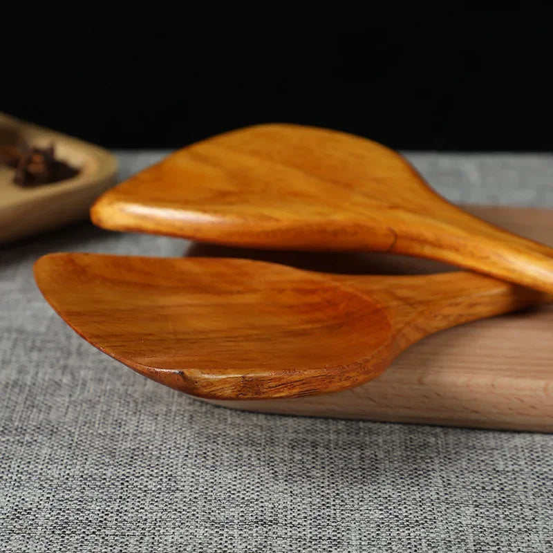 Bamboo Wood Spatula 39cm Long Handle Wooden Spatula Non-stick Pan Does Not Hurt The Pot Household Kitchen Cooking Spatula