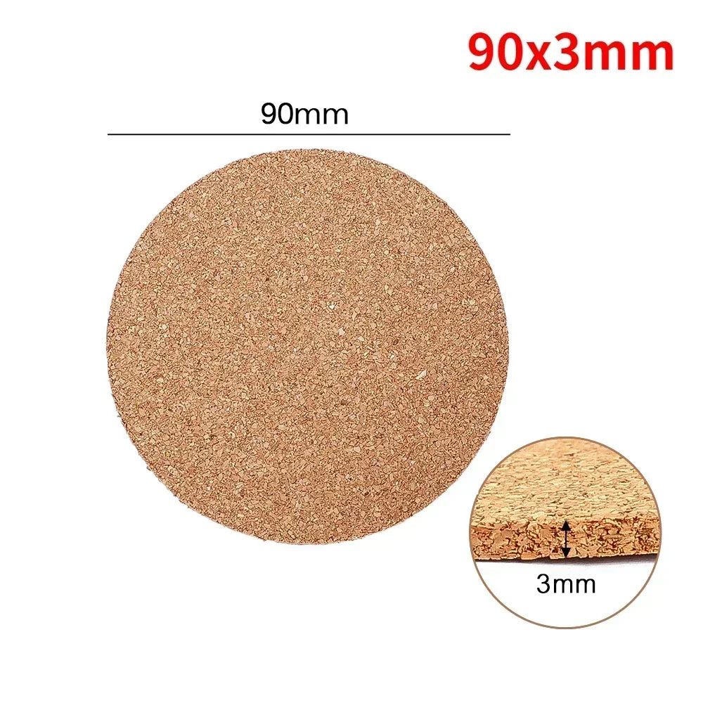 30/1PCS Non-Slip Cork Coaster Natural Round Wooden Cup Mat Heat Insulation Pads Tea Coffee Mug Drinks Holder Table Decoration