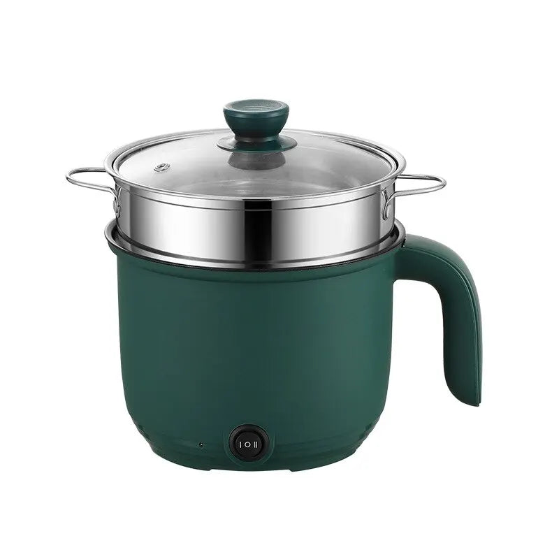 1.5L Mini Multifunctional Rice Cooker Home Cooking Pot Non-Stick Safety Material Electric Stockpot Utility Pan for Kitchen