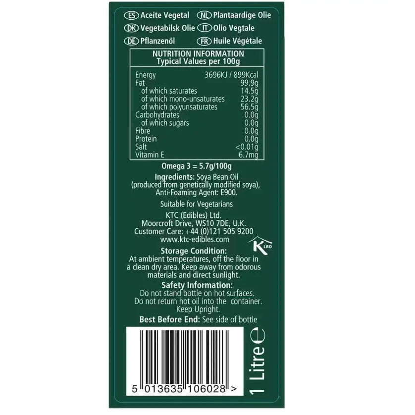 KTC Vegtable oil 1L*6