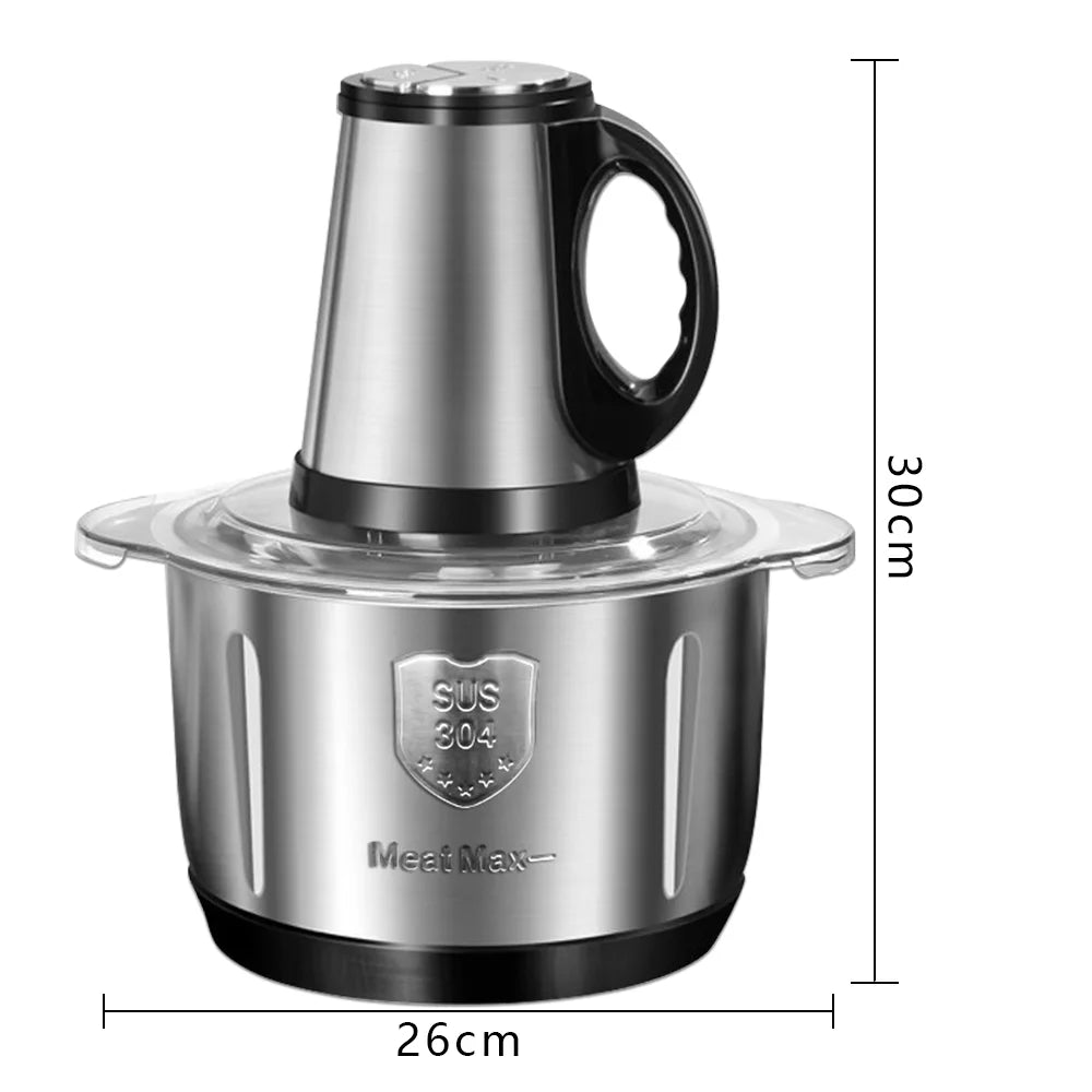 5L Multifunctional Meat Grinder Machine Household Large Capacity Food Processors Stainless Steel Filling and Meat Grinder