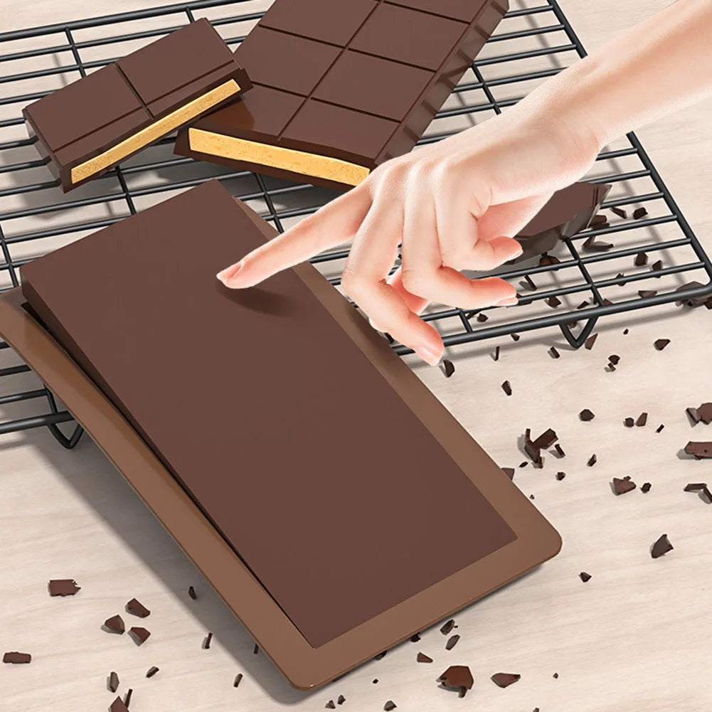 10 Grids Silicone Molding Chocolate Bar Mold Non-Stick Reusable Kitchen Deep Chocolate Mold Multipurpose Large Candy Molds